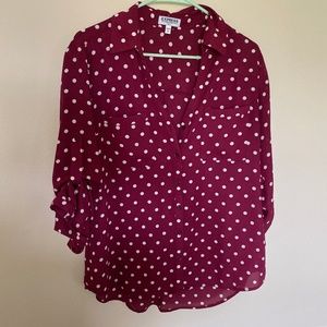 EXPRESS Portofino Original Shirt Burgundy